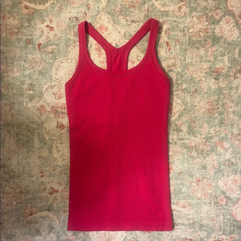 Lululemon hot pink Ribbed Tank Top